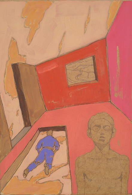 Bascule IV - 21x30 - tempera